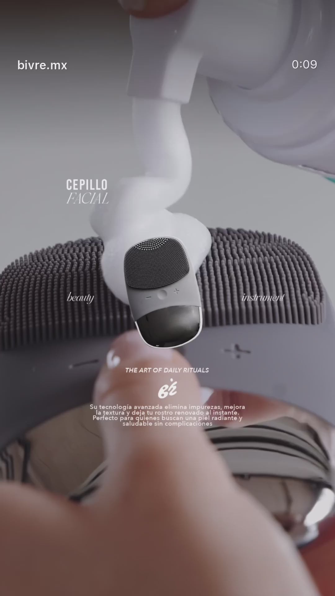 Cepillo facial ultrasonico